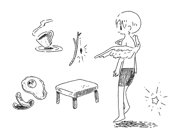 このくらいのゆるいらくがきが好きだ 