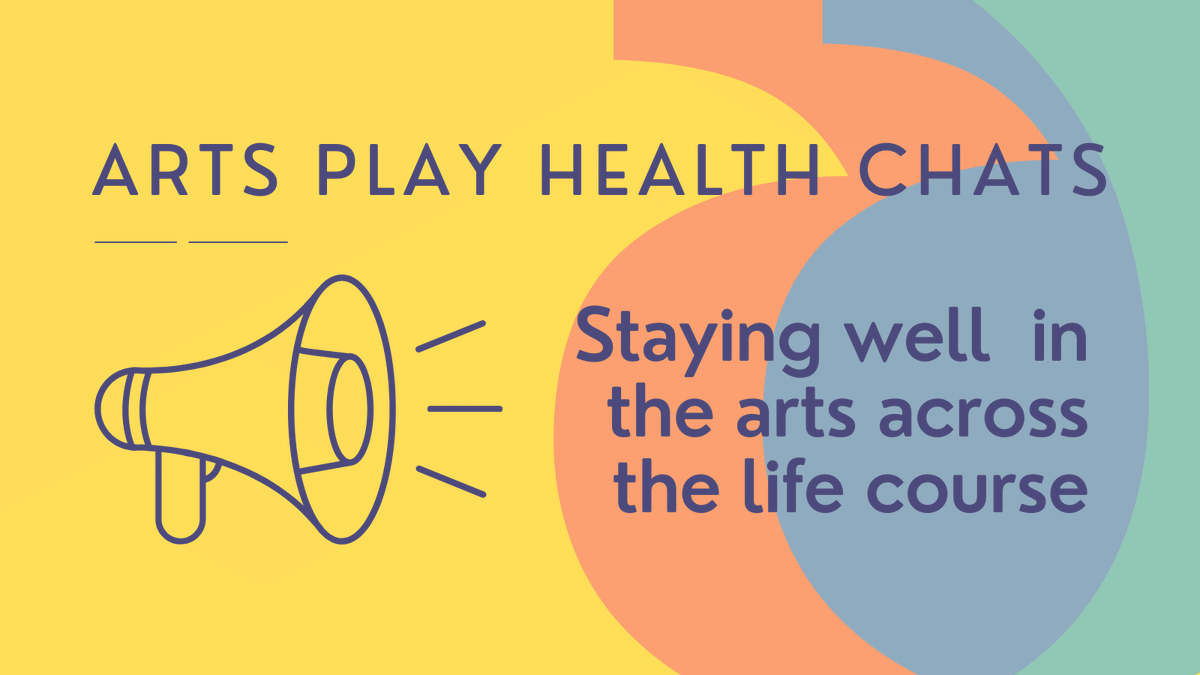 Still time to sign up to out chat in partnership with @ukbapam & @olderensemble @ArtHealthWY! Join us tomorrow (27 Mar 4pm) to discuss staying well in the arts across the life course artsplayhealth.com/chats @wrightl87