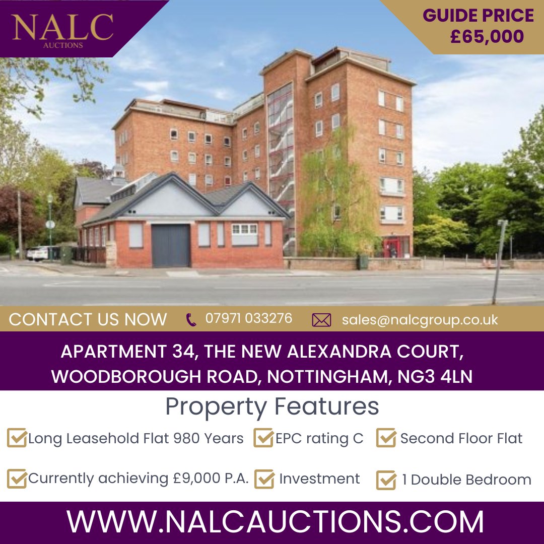 #apartmentforsale #flatforsale #propertyforsale #auctioneers #realestate #highyield #propertyinvestment #landlord #nalcauctions