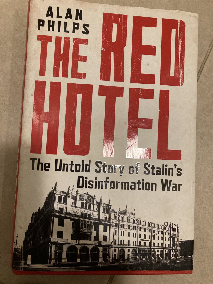 Enjoyed The Red Hotel by ⁦@aphilps⁩. It’s a brilliant account of foreign correspondents who lived in Moscow during the Second World War, and the women who worked for them as fixers and translators. Challenges included censorship, lying and a lack of access to the frontline