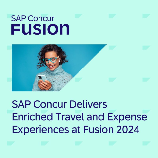 SAP Concur announces product developments and partnerships enriching Travel and Expense experiences today at SAP Concur Fusion. bit.ly/3PB4jkW