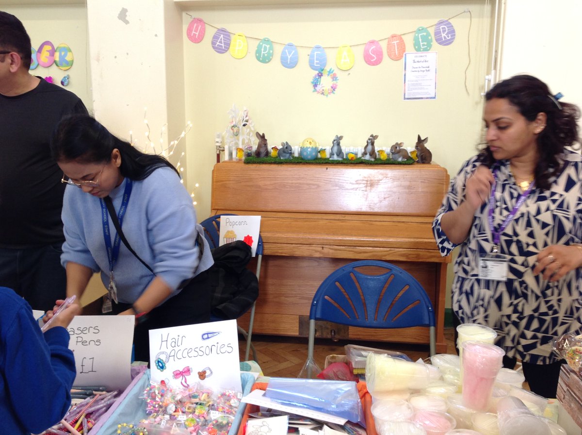 PTA @GrangeHarrow brought the joy and buzz in our KS 2 Hall by organising an Easter Fair! #easter2024 #EasterEggs #BeGreatBeGrange