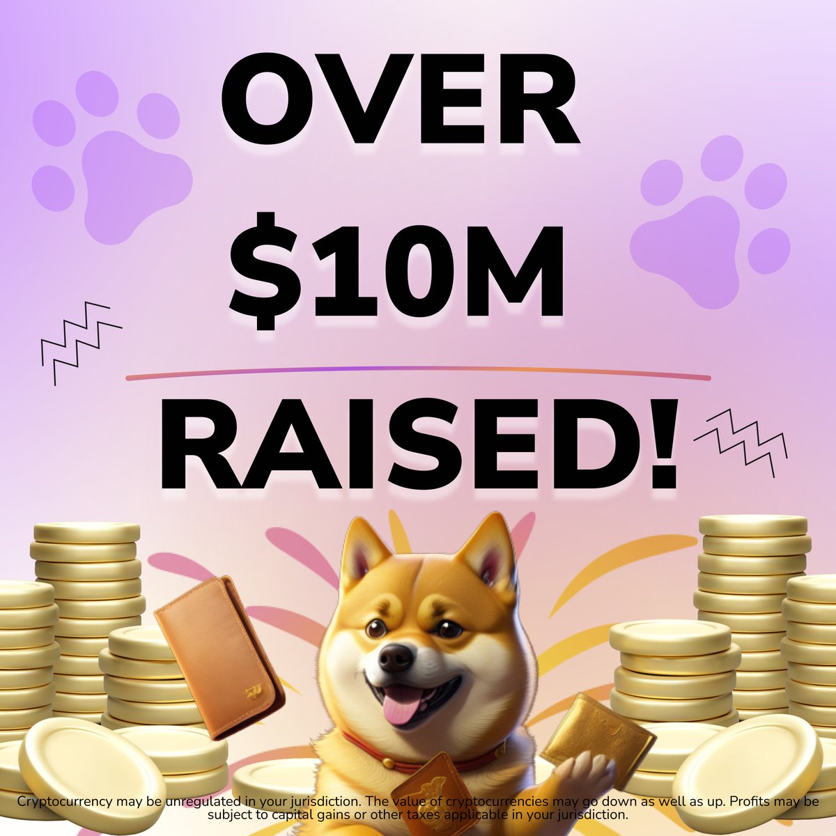 What a way to start the day! 🌟🐶

#DOGE20 raises over $10 Million! 💰

Now that is a spectacular milestone! 🎉

Last chance to get it! 🚀
