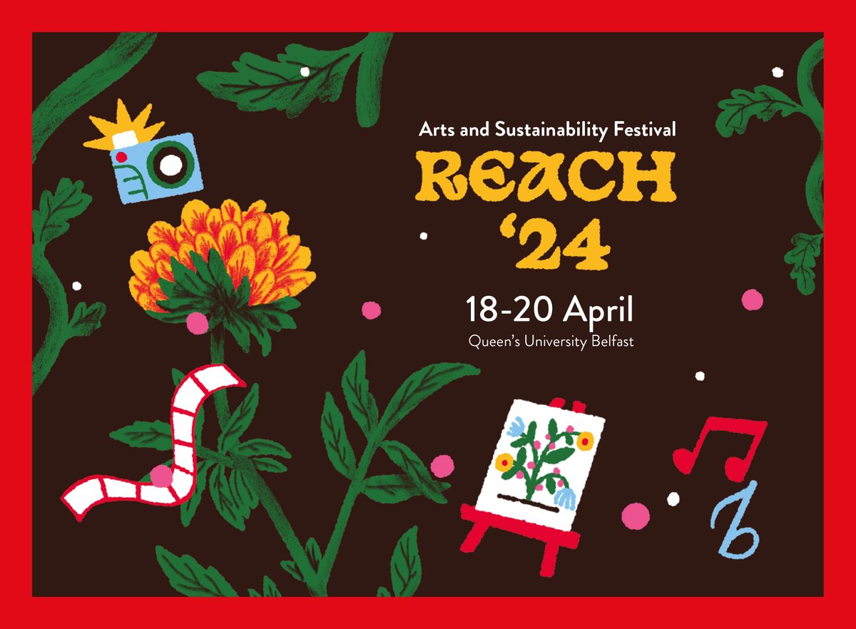 Queen's University Belfast have launched their inaugural sustainability arts festival #Reach24, taking place from 18-20 April. Find out more below about our artists, film screenings, workshops and talks taking place. 🎭🎨🖌️🖼️ Programme link in our bio 🦋🐝🌱🌿🌼 #SustainableArts