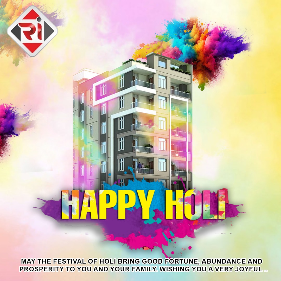 Wishing you a Happy Holi from all of us at Rghunandan Heights! Let the celebrations begin! 🥳🌟

 #HoliWishes #ColorfulCelebration 🌺🏢
