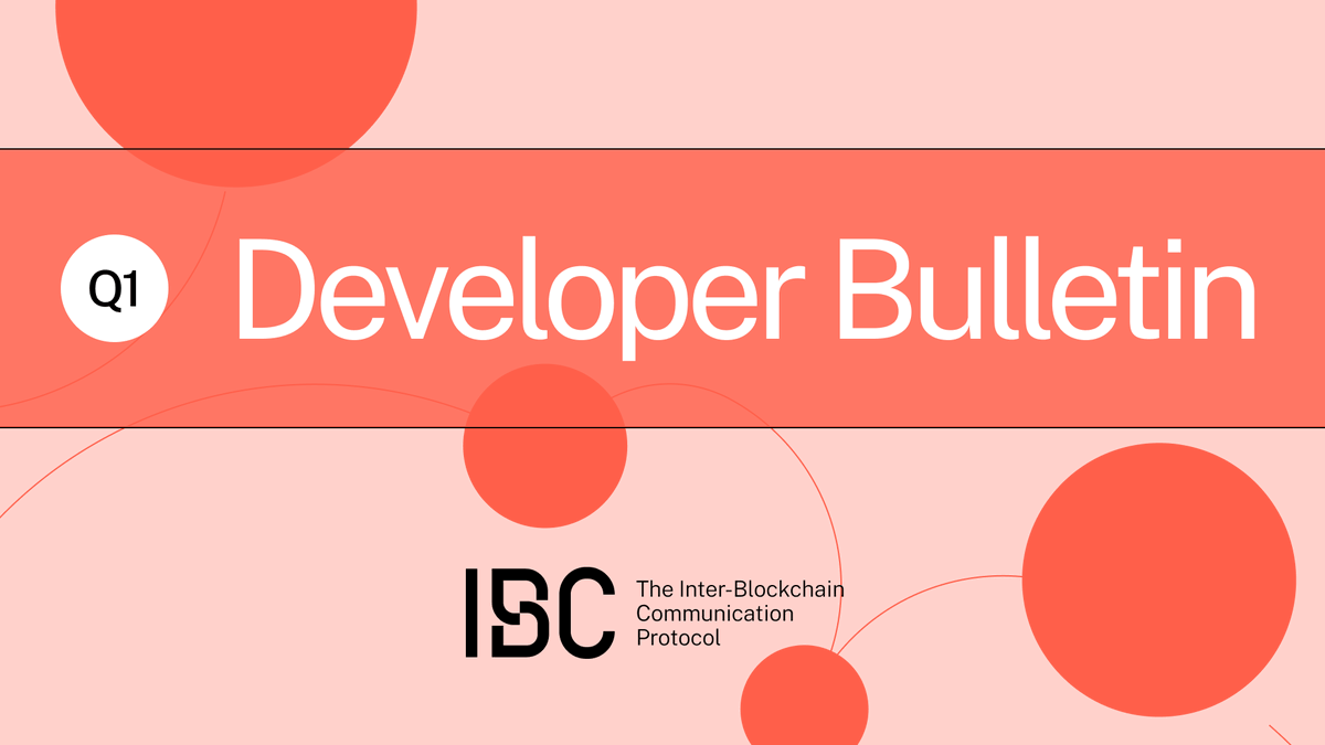 Q1 protocol development delivered feature enhancements for all core IBC and relayer implementations. A concise update on code shipped and upcoming work on the core protocol, featuring @interchain_io @informalinc @strangelovelabs @penumbrazone. ibcprotocol.dev/blog/bulletin-…