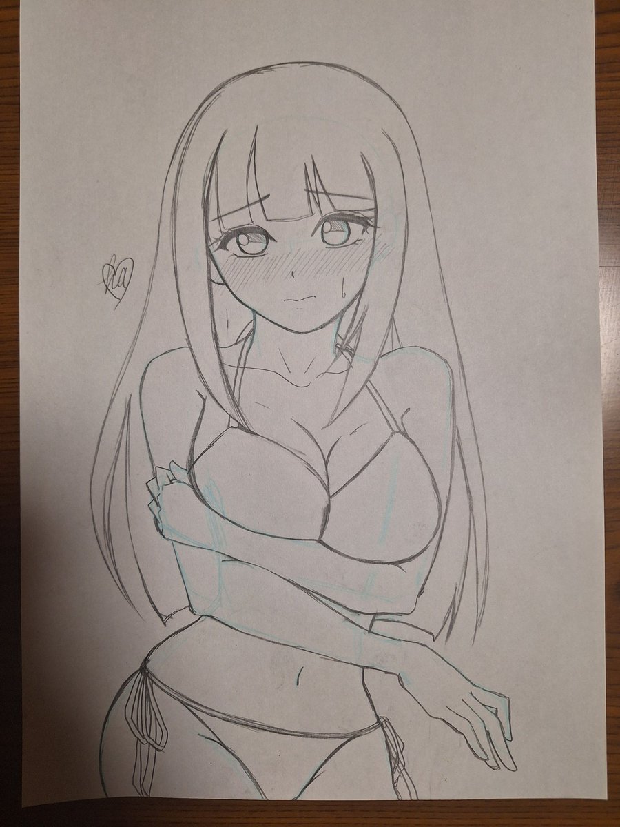 妹が イラストを描いてたのを
発見してしまいました

これは きっと
お姉ちゃんの肖像画
で間違いない...((･･*)ｳﾝ

期待で胸がFカップぐらいに
膨らんでおります