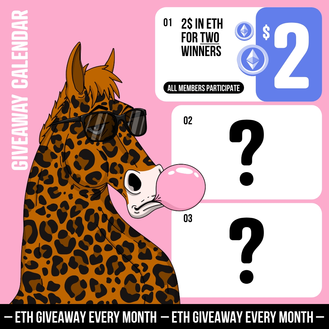 🎁 Prize: $2 in $ETH for 2 random members!* *Paid in Discord using a bot Tip.cc

✅Enter
1️⃣ Be a Member in our Discord (role HANS MEMBER)
👉discord.gg/dGVEYW4hZD
2️⃣ Click on the Button 🎉 (channel "Giveaway" in our Discord)
#NFTGiveaway #Ethereum #NFTs