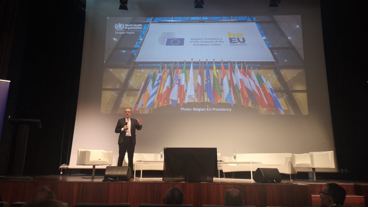 Great leadership from @hans_kluge @WHO_Europe. The challenge is huge, but solutions exist. No country can face it alone. We need #leadership, bold #political choices and to have a sole common Health EU Policy. #ConfHealthUnion24 #EU2024BE