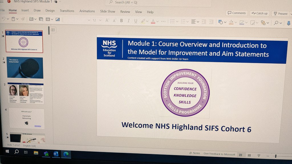 Time to get going with our next cohort for SIFS in @NHSHighland today! This lovely lot in Cohort 6 will have their f2f sessions based in Oban - @NHSHQIteam are excited for your QI journeys to begin #QItwitter #buildit @nes_qi