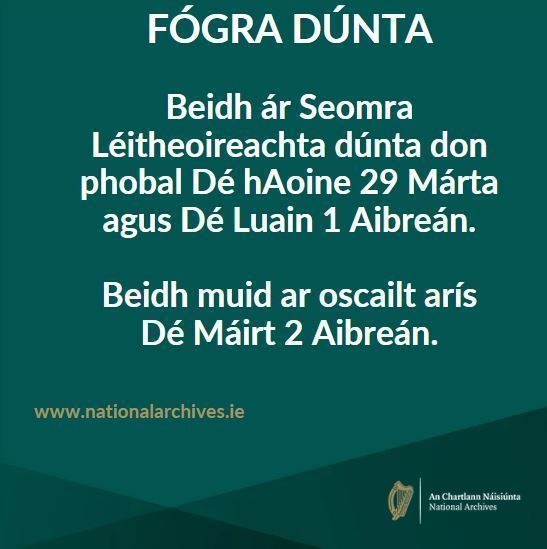 Meabhrúchán don Cáisc. @DeptCultureIRL