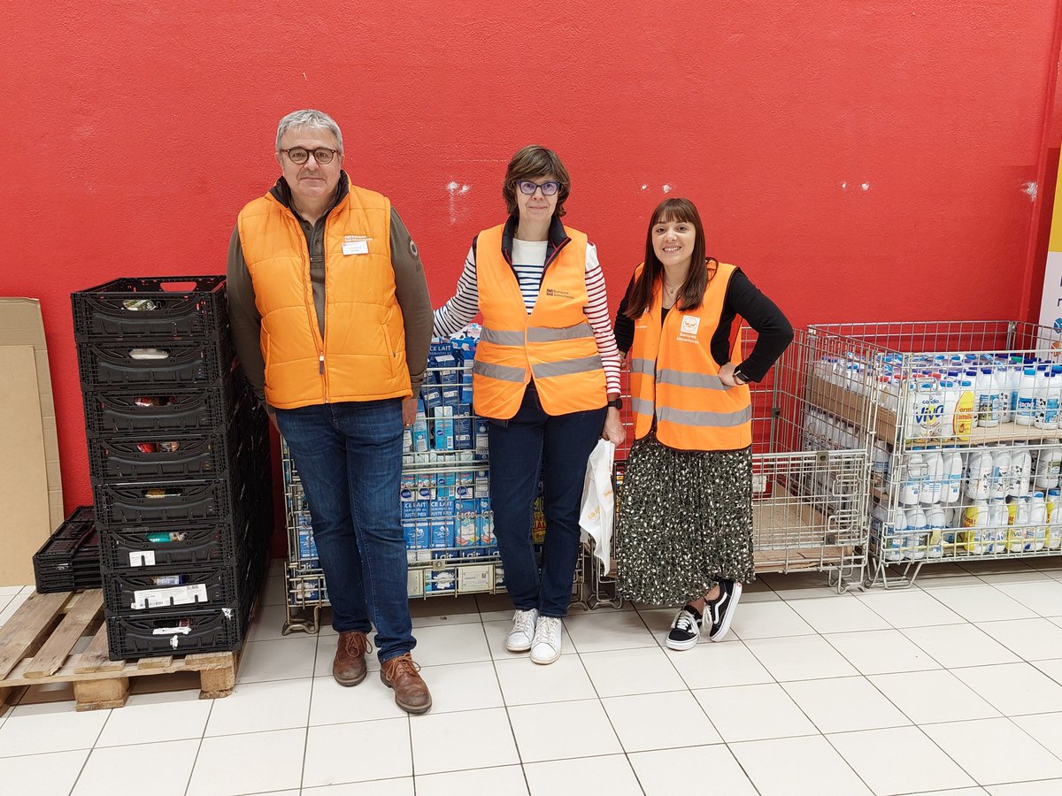 14 720 litres de lait 🥛collectés par <a href="/BAlimentaire42/">Banque Alimentaire42</a> à Auchan CII-Casino Monthieu- Leclerc Firminy- Leclerc Riorges. 🙏Merci aux clients pour leur générosité. 🙏Merci à tous les bénévoles mobilisés pour la collecte.
