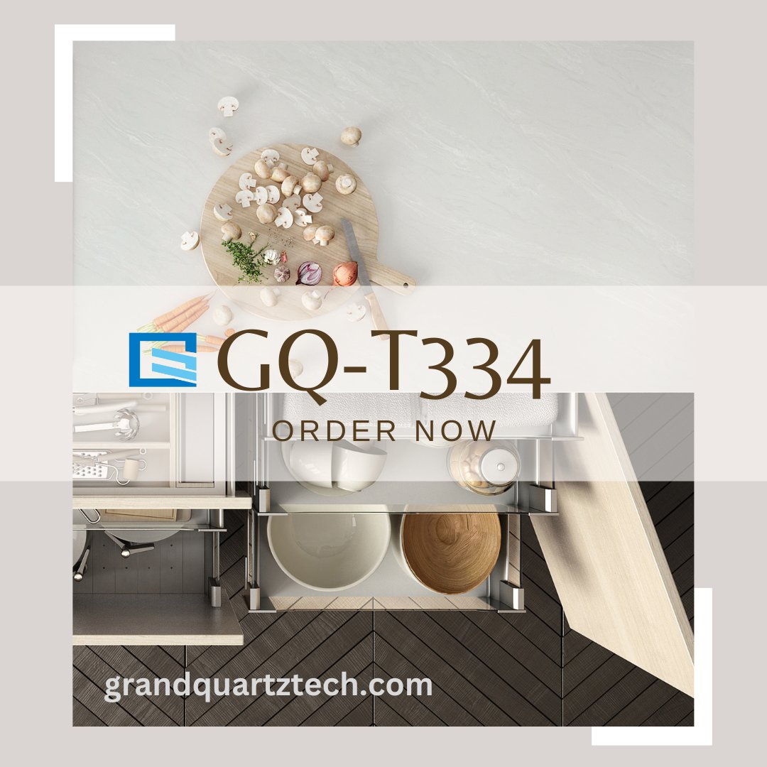 Experience  the elegance and tranquility of natural jade with this stunning quartz  stone GQ-T334. Its beautiful imitation is sure to enhance any space. 
#quartzstone #elegance #quartzslab #kitchenisland #grandquartz #quartzworktops #quartzcountertops