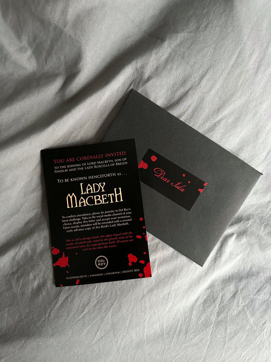 Ahhhh I accept! <a href="/DelReyUK/">Del Rey Books UK</a> #ladymacbeth #avareid