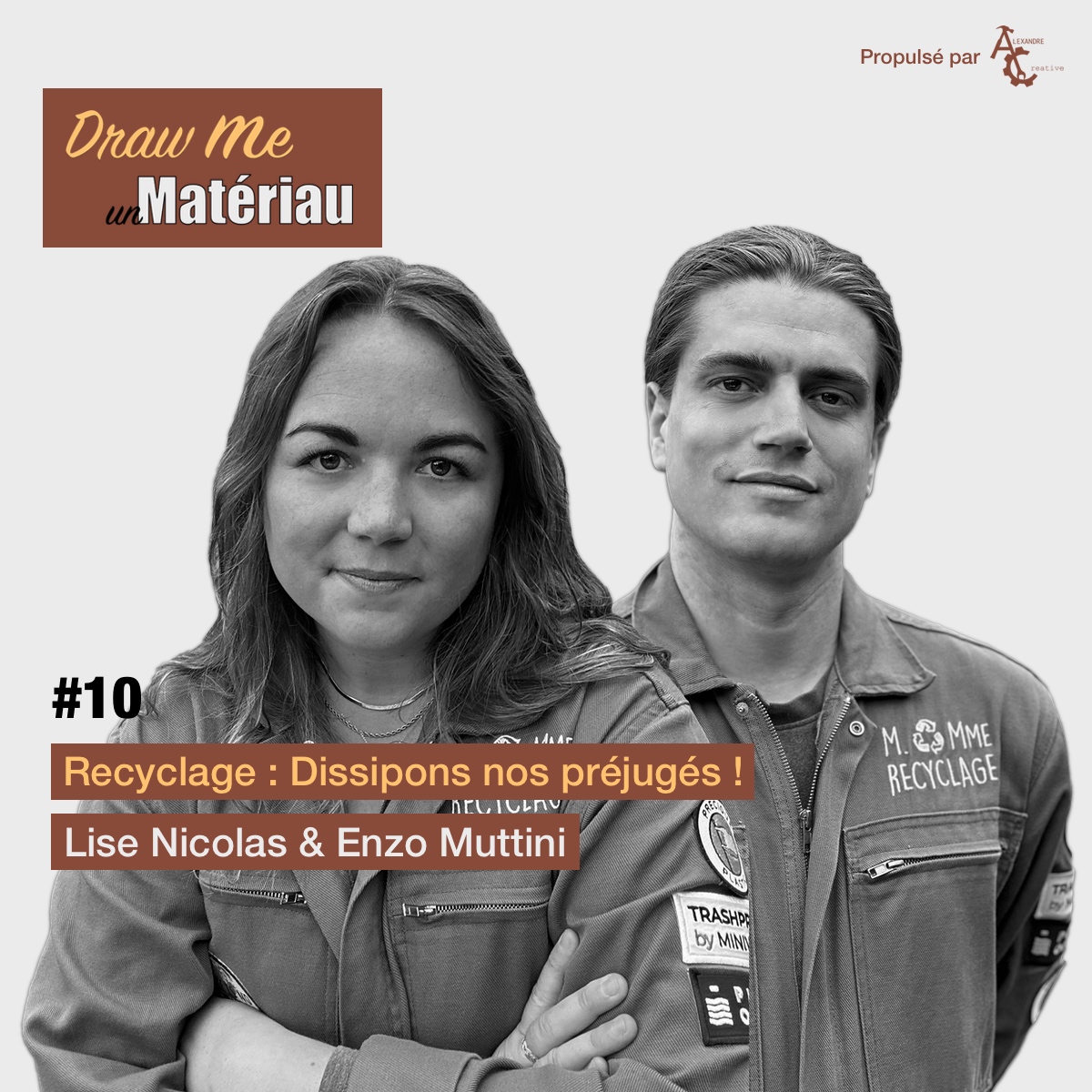 Dans cet épisode de #DrawMeunMatériauPodcast, j'ai reçu Lise Nicolas et Enzo Muttini, Co-fondateur(e)s de <a href="/MMmeRecyclage/">M. ♻️ Mme Recyclage</a>, qui nous parlera de #recyclage et de #réemploi dans les #matériaux.

➡️drawmeunmateriau.com/episodes/10-re…

Podcast propulsé par <a href="/ALEXDRECreative/">ALEXANDRE Creative 🛠</a>.