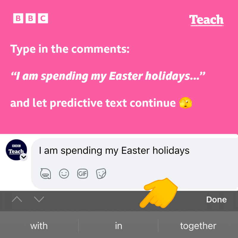 Teachers, how are you spending your Easter holidays? 🐰