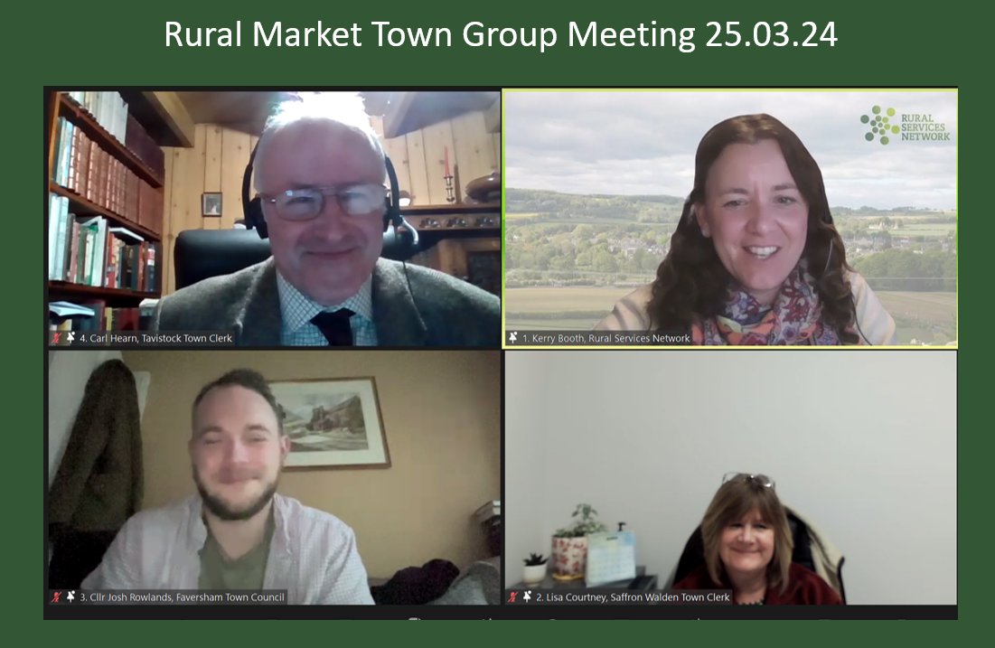 This week we heard inspiring stories from @TavistockTC, @Saffronwaldentc and @favershamtc about the steps they are taking for their communities at the @RSNonline Rural Market Town Group. #ruralcommunities