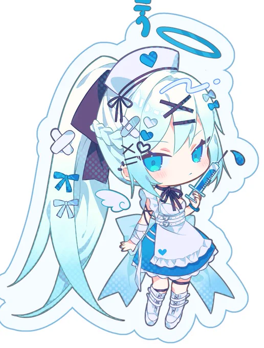 スパコミにアクキーにして持って行く予定!モルガンとトリ子!!でけた!(モルガン更に色調整した) 