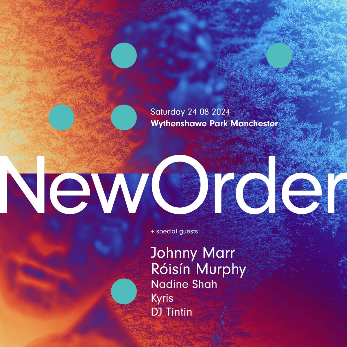 Don't miss @neworder's huge homecoming show at Manchester's Wythenshawe Park this August!🙌 With special guests @Johnny_Marr, @roisinmurphy, @nadineshah, Kyris and DJ Tintin! 👉Grab your tickets now: bit.ly/4auf8xq