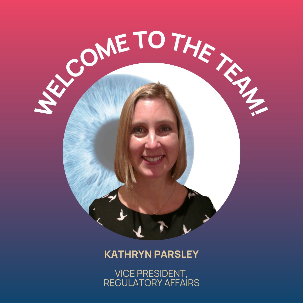 We welcome Kate to the team as our Vice President, Regulatory Affairs. 🎉 

#WelcomeAboard #GeneTherapy #ophthalmology #ComplementBiology #team #JobOpening #JoinUs