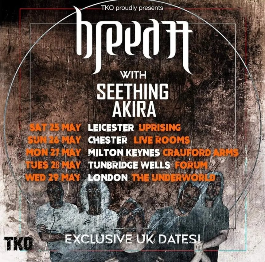 🚨UK TOUR WITH @breed77official 🚨 The words 'FUCKING ELATED' spring to mind.