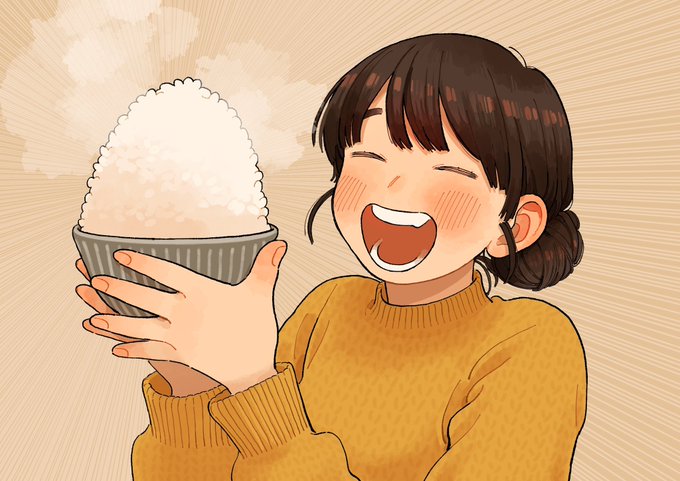 「rice rice bowl」 illustration images(Latest)