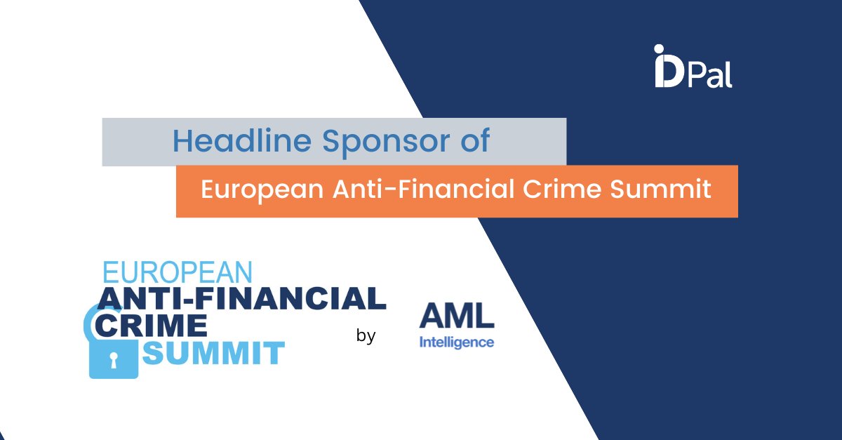 The European Anti-Financial Crime Summit truly is the definition of right event, right time. We're committed to pushing forward innovation in #AML and #compliance, with our expert partners AMLintelligence.com. 

id-pal.com/id-pal-headlin…

#EAFCS2024