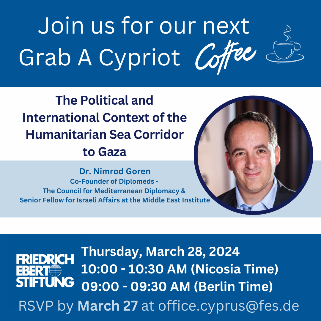 Will be speaking this Thursday (March 28) about the emerging humanitarian sea corridor from #Cyprus to #Gaza, as part of a @fes_mena webinar series. To register, please write to: office.cyprus@fes.de archive.newsletter2go.com/?n2g=gpxl9krb-…