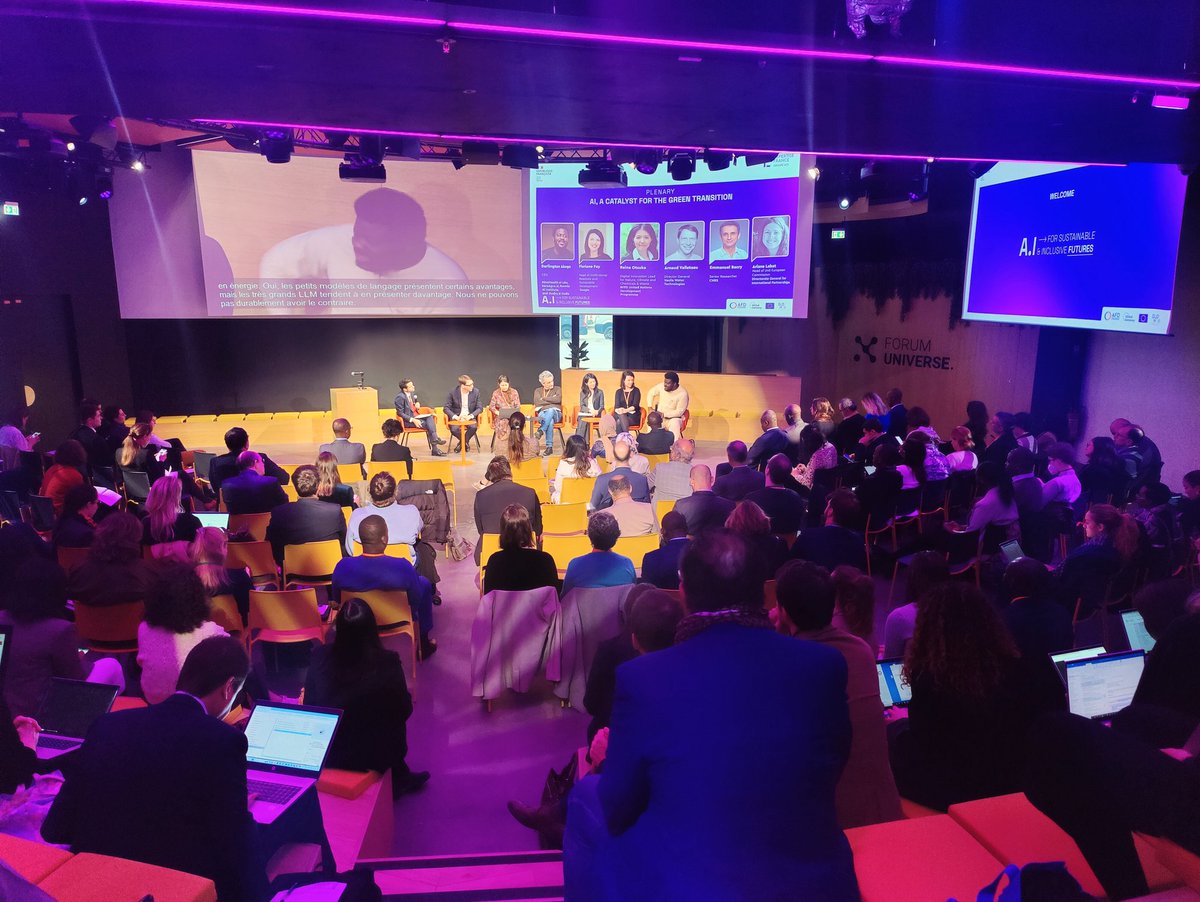 The "AI for sustainable &amp; inclusive futures" conference is just kicking off!

We're thrilled to gather leaders in AI policy, researchers &amp; private sector representatives to delve into the transformative potential of AI for development.

👉 Join us online: linkedin.com/events/artific…