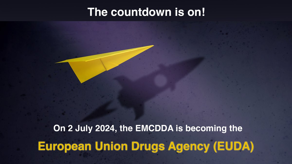 The countdown is on! In less than 100 days, the EMCDDA will become the European Union Drugs Agency (EUDA) with a new mandate and stronger role. Check out our new web page and see what this change means for you. We will be updating it in the coming weeks. emcdda.europa.eu/about/euda-202…