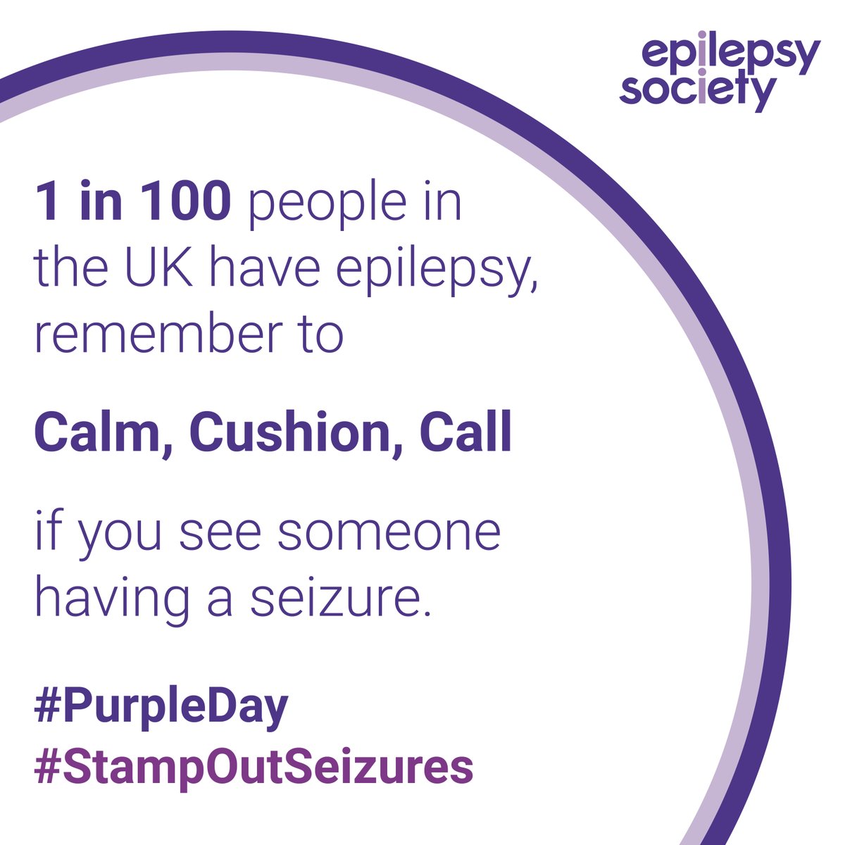Today is #PurpleDay and I want to show my support for this year’s theme of #StampOutSeizures. Today is an opportunity to raise awareness for the 630,000 people in the UK that have epilepsy. For more epilepsy info @epilepsysociety