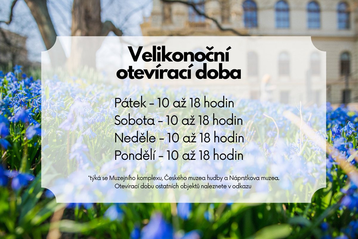 Těšíme se na vás i o Velikonocích! 🐥 Kompletní otevírací dobu všech našich pražských i mimopražských objektů naleznete zde: bit.ly/otevirace_doba…