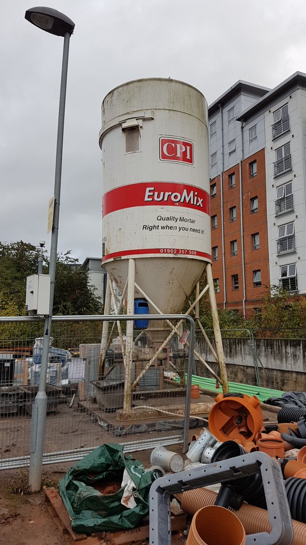 As you can see, the lamppost is no longer straight. The good news is, the Aeroqual Dust Sentry is built to withstand forklifts running into it. Calibrated, flow checked and the good news is, it passed…