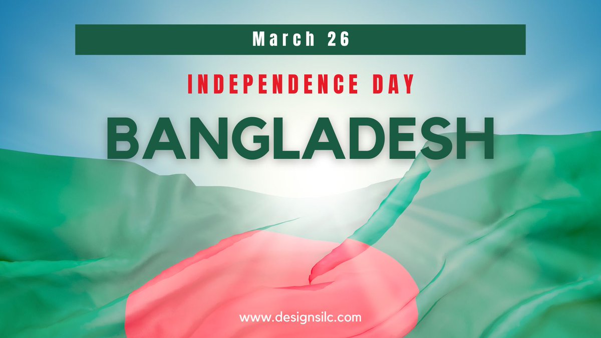 DesignSilc's tweet image. Happy Independence Day, Bangladesh!🥳  Let us celebrate the spirit of freedom, unity and progress that characterizes this great nation.🗺️
.
.
.
 #designsilc #webdesign #IndependenceDay #Bangladesh #Daisy #Iowa #Clippers #Dali $urfsol #r4today #WWERaw #pakistan
