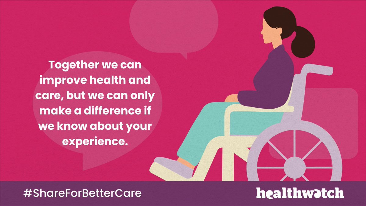 Sharing your perinatal healthcare experiences can make a massive difference to NHS staff up and down the country. Whether it’s good or bad, big or small, @HealthwatchE welcomes your feedback to help improve services in your community. #ShareForBetterCare healthwatch.co.uk/have-your-say