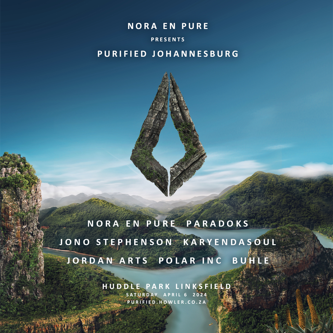 .<a href="/PolarInc/">Polar Inc.</a>  🌊 Melodics meet movement when Cape Town based Polar Inc. creates a piece of music. Through every melody, scenes are built and dissected to prepare the audience. 
Nora En Pure Presents: Purified
6 April, Huddle Park, Johannesburg

Tickets available now.
