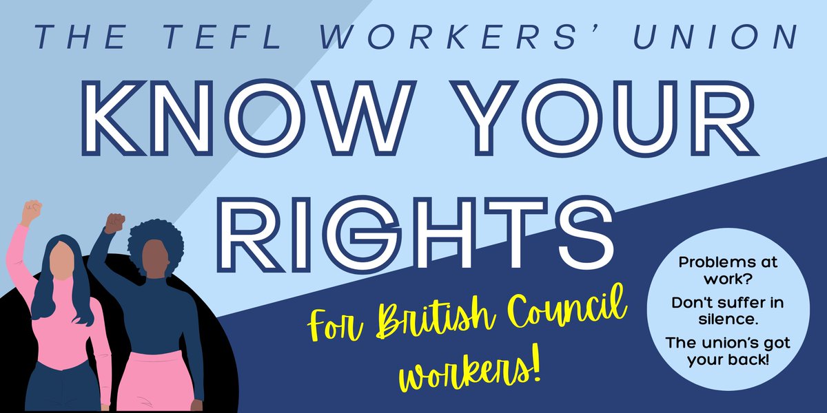 We're hearing worrying reports online teachers for the #BritishCouncil - ostensibly employed through Flexy/Impellam - are not being made aware they get holiday pay. Annual leave is a right for all UK workers. Contact the #union if you're not getting your proper paid time off.