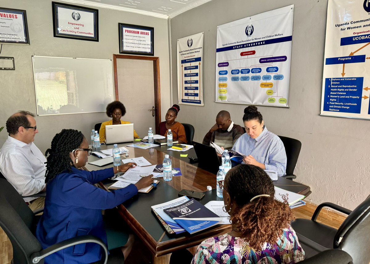 We are thrilled to host officials from @GLTNnews and @Sida to discuss our ongoing scaling up community based land registration and land use planning program on customary land in Uganda activities and the finance management processes!