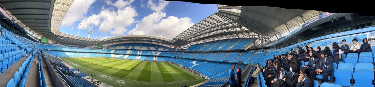 Last Friday, 37 Year 9 pupils went to the Etihad Stadium for a tour of the grounds followed by a presentation on business in football. The focus of the tour was to emphasise the relevance of Languages outside the classroom and the important role they play in the football world.