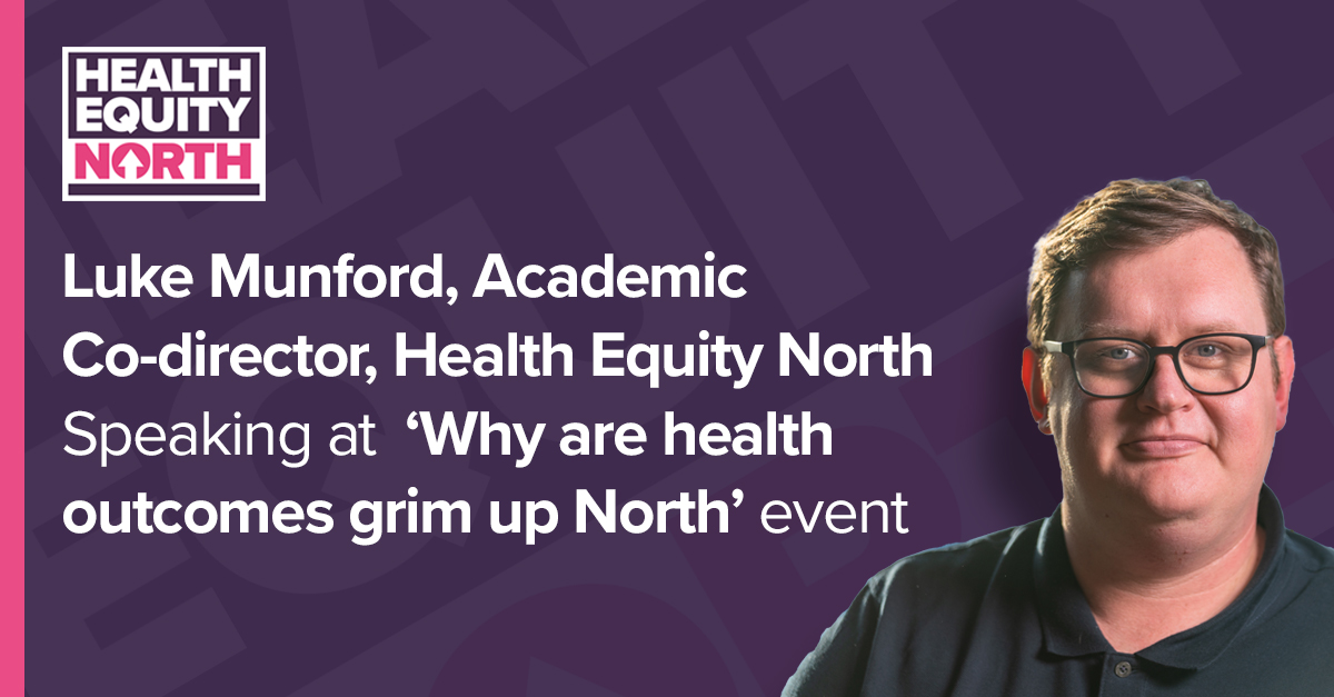 Our Academic Co-Director @dukester24 is speaking today at a @OfficialUoM & @N8research event exploring how place-based inequalities can be addressed to ensure a fairer and healthier future for communities across the country  events.manchester.ac.uk/event/event:g2…