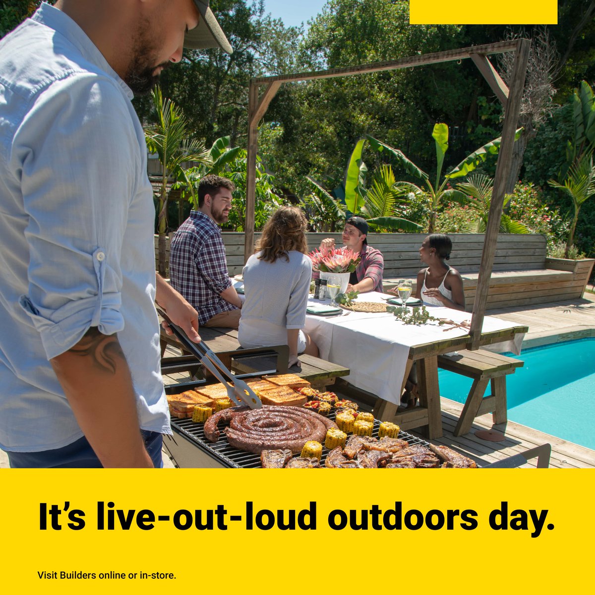 Turn up the heat on your outdoor entertainment. Shop our full outdoor range to create unforgettable moments of relaxation, fun and cherished memories with your loved ones over the holidays. Get to Builders. Get it done. It’s do day. Shop the range: bit.ly/3x0vzTx