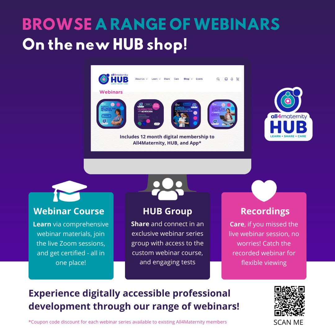 📅 Save the Date: Wednesday, April 3rd, 2024 🌟 Join us for our final two-hour webinar of the student Essential Series, starting at 16:00 GMT. No matter where you are in the world, participate from the comfort of your own home! Book now for just £12.99 👉 hub.all4maternity.com/product-catego…