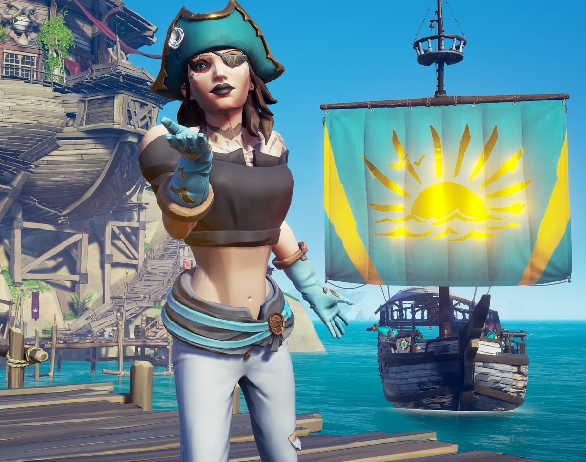 SeaOfThieves's tweet image. #StyleOfThieves Theme: Castaway
Deadline: March 27th, 10am UTC
Prizes: 3x Fashionista’s Finery Gloves

From torn sleeves to scraggly beards, reject hygiene and embrace survival with slovenly style. Share screenshots with #StyleOfThieves &amp;amp; @SeaOfThieves to enter. 

📸 @TiaLoquita_