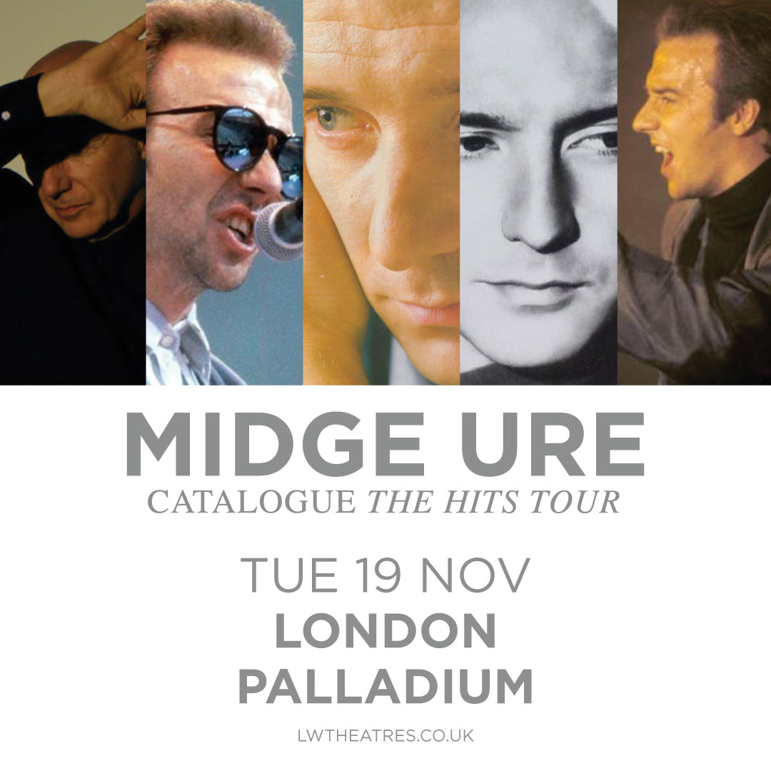 ICYMI: Music icon @MidgeUre1 returns to The London Palladium this November to celebrate his remarkable 50-year career! 🎟️ Tickets are on sale now, get them here: lwtheatres.co.uk/whats-on/midge…