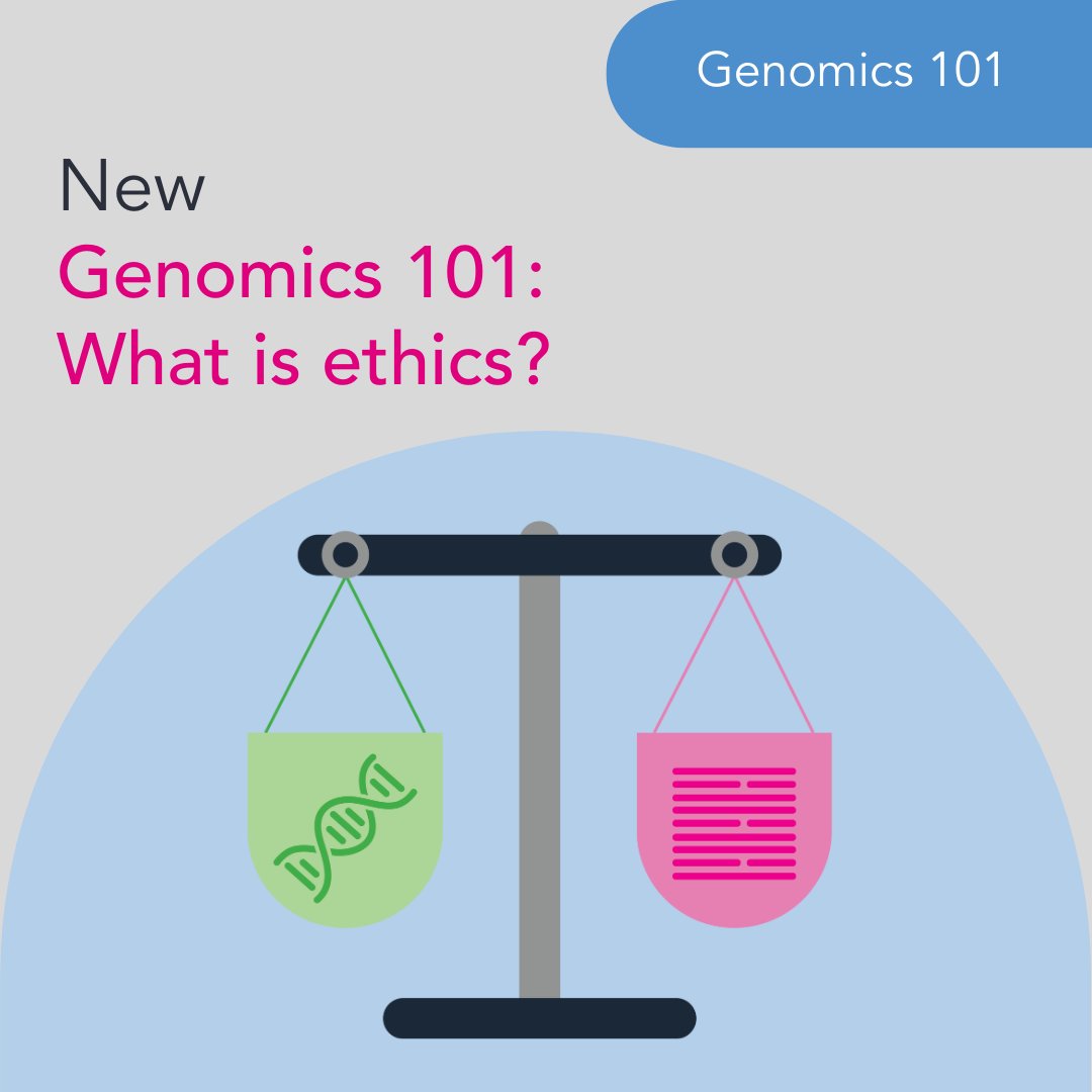 'In ethics, we say that the needs of science should never outweigh the needs of society.' Read the blog to learn more about ethics in genomics. ow.ly/pOfL50QYun9 #ethics #genomics