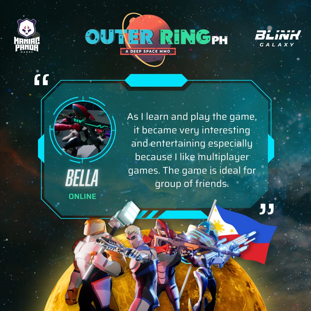 Our galaxy thrives on its community. Hear why Outer Ring is more than just a game to our players. 📷
#OuterRingMMO #MMO #MMORPG #pcgamer #pcgaming #multiplayer #OuterRingPreAlpha #GameOn #gameonline #metaverse  #PVP #blinkgalaxy #gameplay #GameChallenge #web3gaming #web3games