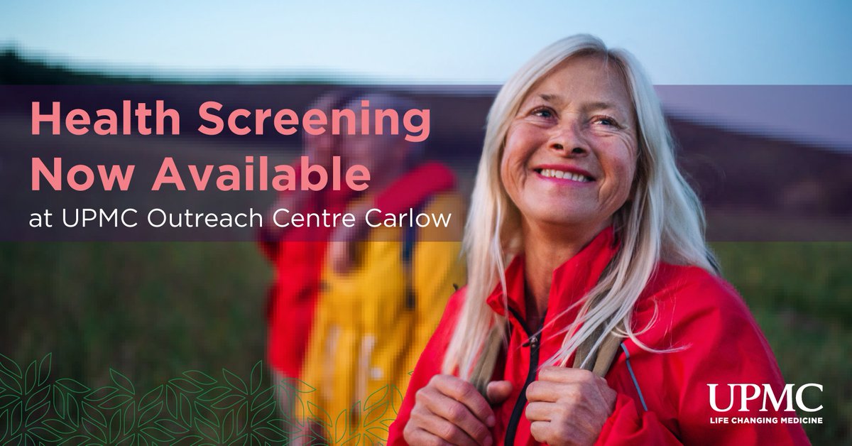 A new Health Screening service is now available at our Carlow Outreach Centre. This service aims to help patients improve their long-term health outcomes through comprehensive assessments which can assist in the early detection of health issues. Read more:go.upmc.com/2089Dxa61