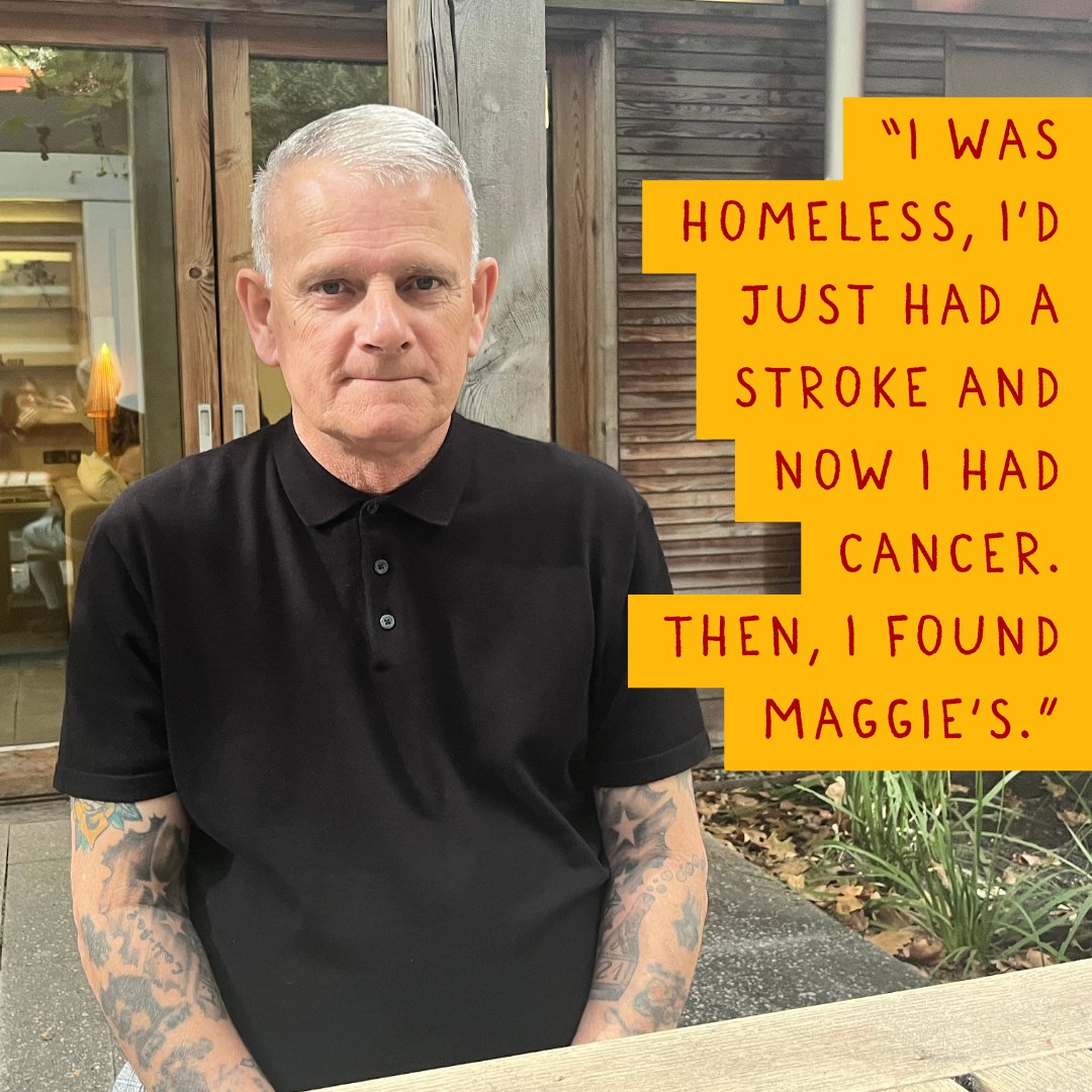 Ray was homeless at the time of his prostate cancer diagnosis and living in temporary accommodation. For him, our centre was a space for receiving support with housing as well as emotional support during a very difficult time. Read Ray's story here: bit.ly/3IRS6Vb