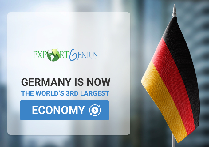 #Germany, the heart and lungs of Europe, is now the world’s 3rd largest #economy by expanding its export business worldwide. Kickstart your #export business by studying #trade analytics with our platform bit.ly/3VyeH0P #germanyexport #internationaltrade #largesteconomy