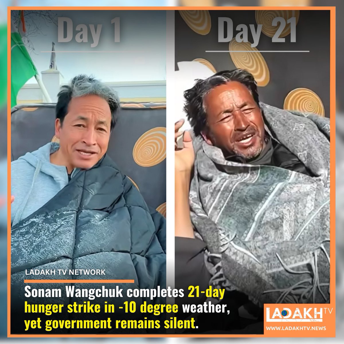 After completing a grueling 21-day hunger strike amidst -10 degree weather, @Wangchuk66 plea for governmental attention remains unanswered. In response, sources indicate that the women of Ladakh are gearing up for a 10-day hunger strike, highlighting the urgency of their cause.